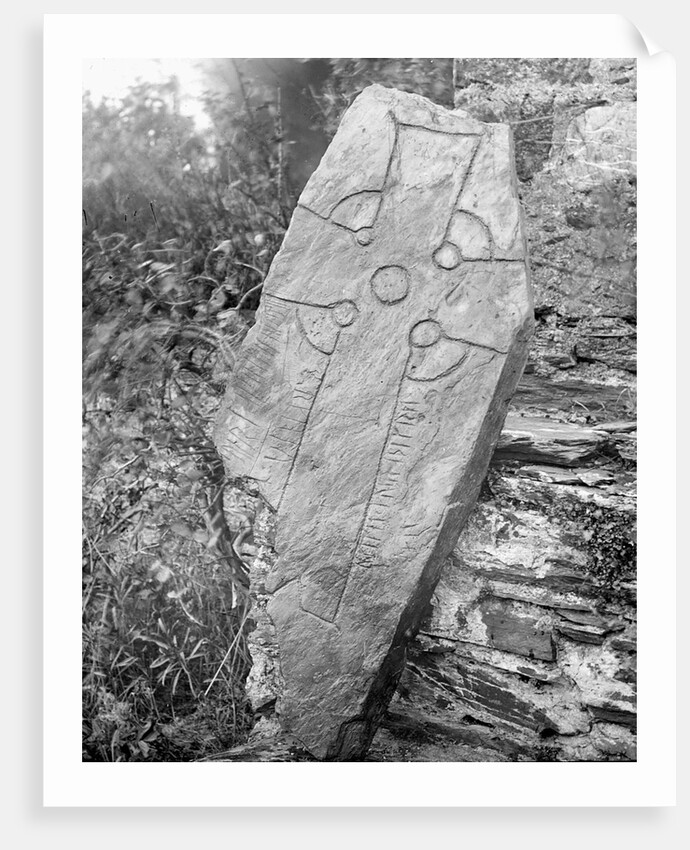 Runic Cross Onchan (Thurith's Cross), Isle of Man by George Bellett Cowen